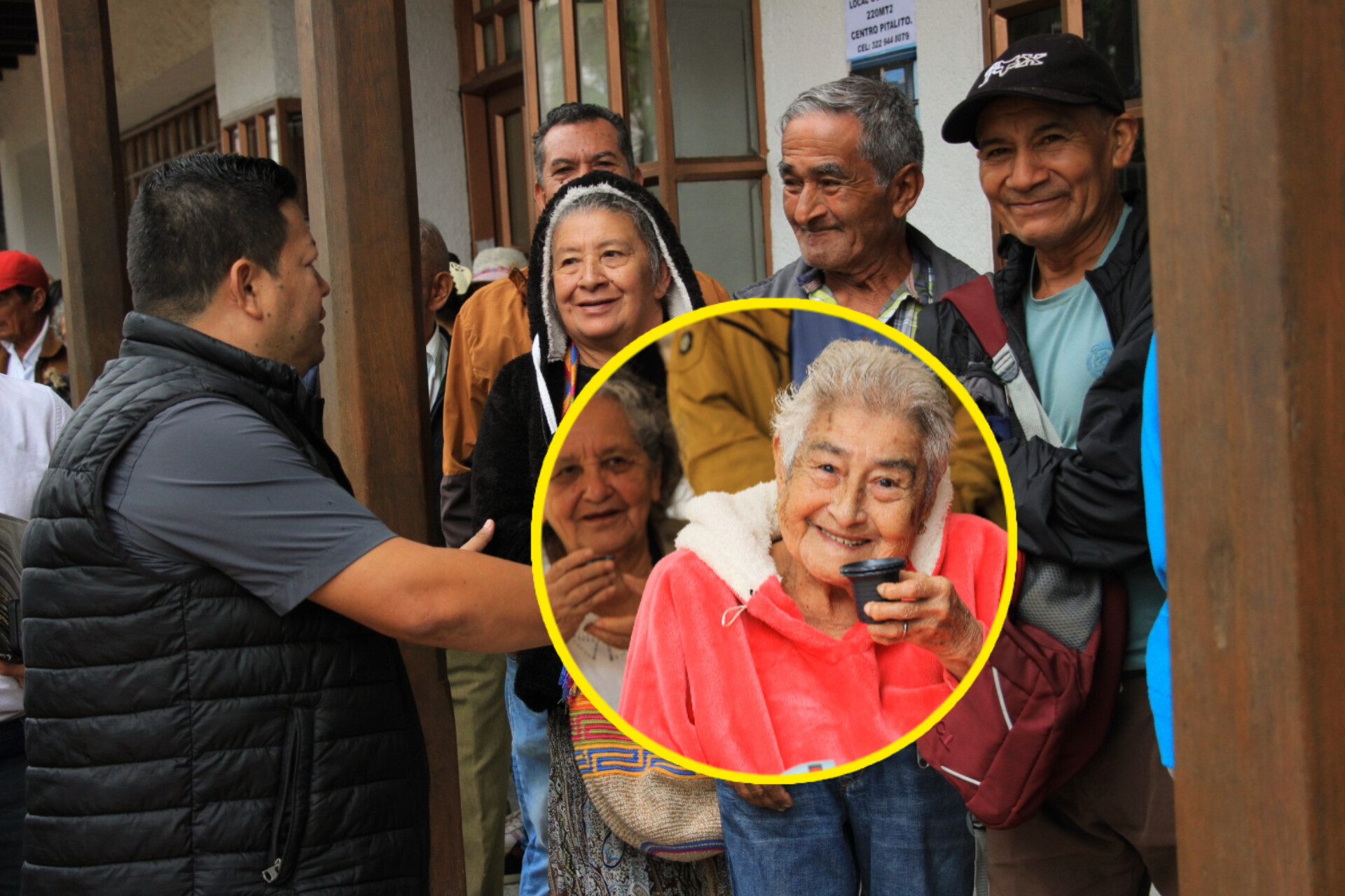 Alcalde demostró empatía por adultos mayores y evita que hagan largas filas