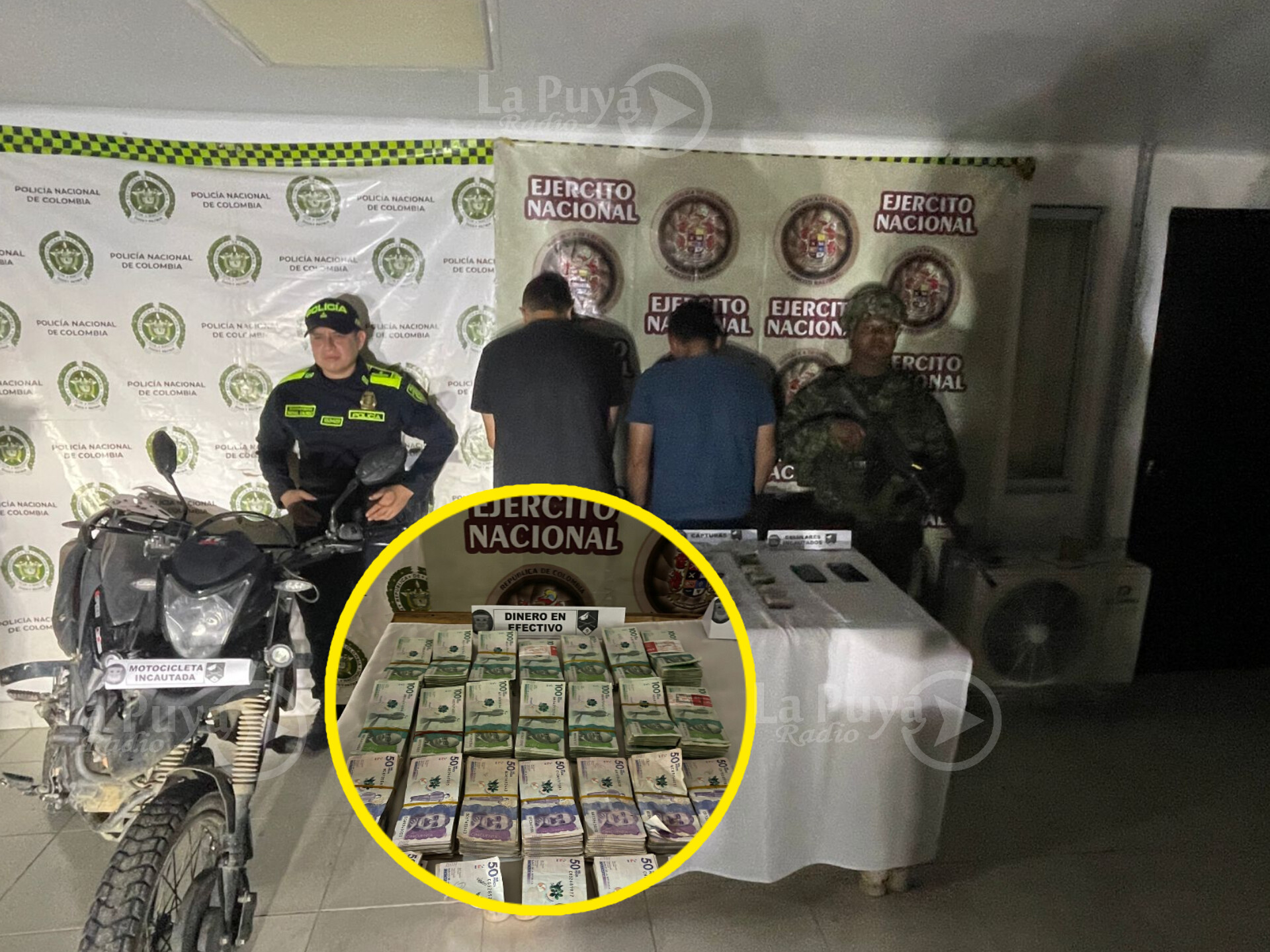Incauta $200 millones y captura a dos hombres por presunto lavado de activos
