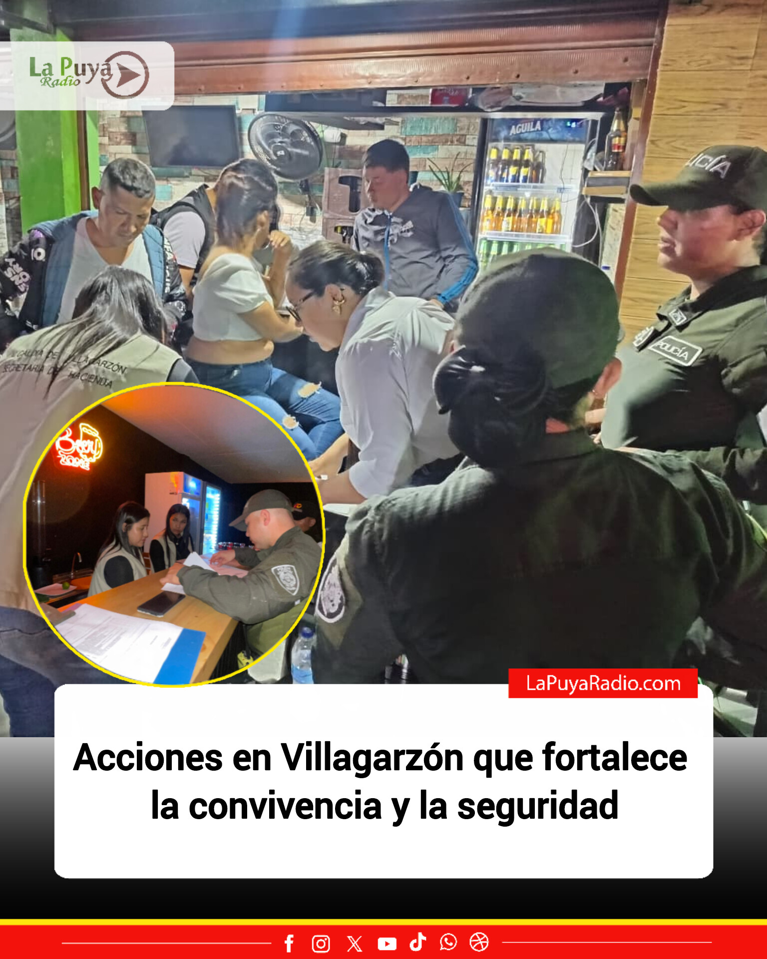 Acciones en Villagarzón que fortalece la convivencia y la seguridad