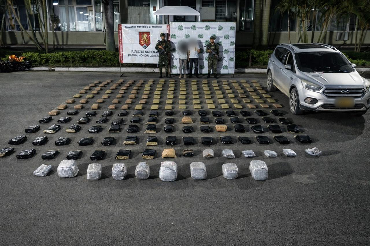 Ejército incauta 196 kg de marihuana