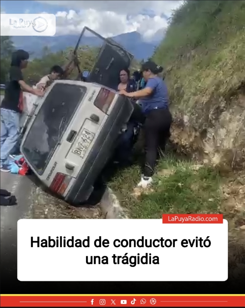 Vehículo se habría quedado sin frenos en vía entre El Encano y Santiago