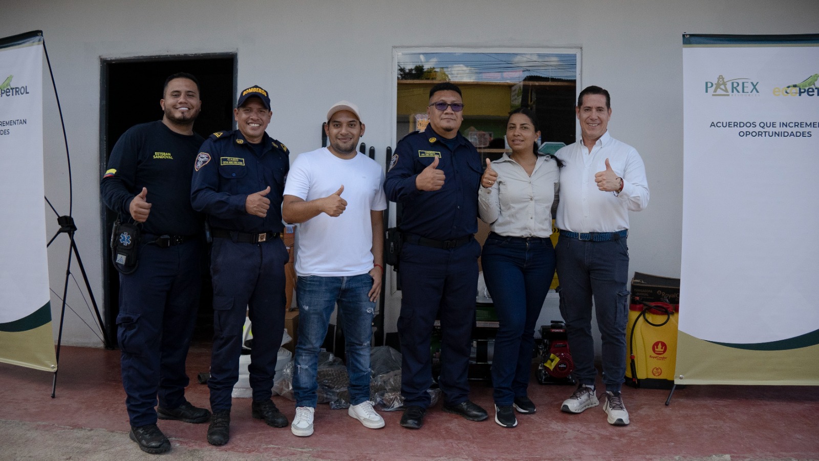 Ecopetrol y Parex fortalecen la capacidad operativa de los Cuerpos de Bomberos