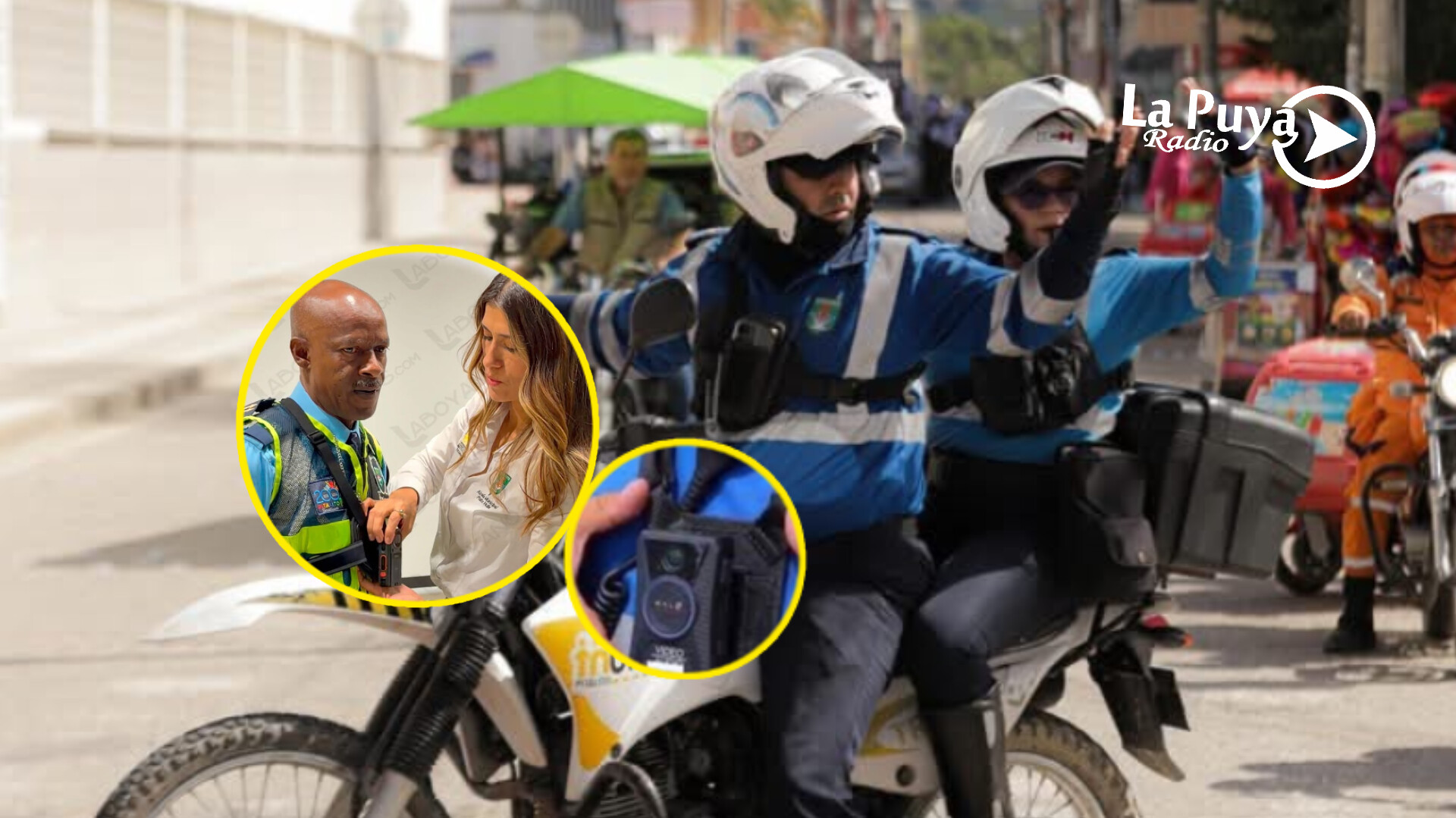 Cámaras corporales para agentes de tránsito