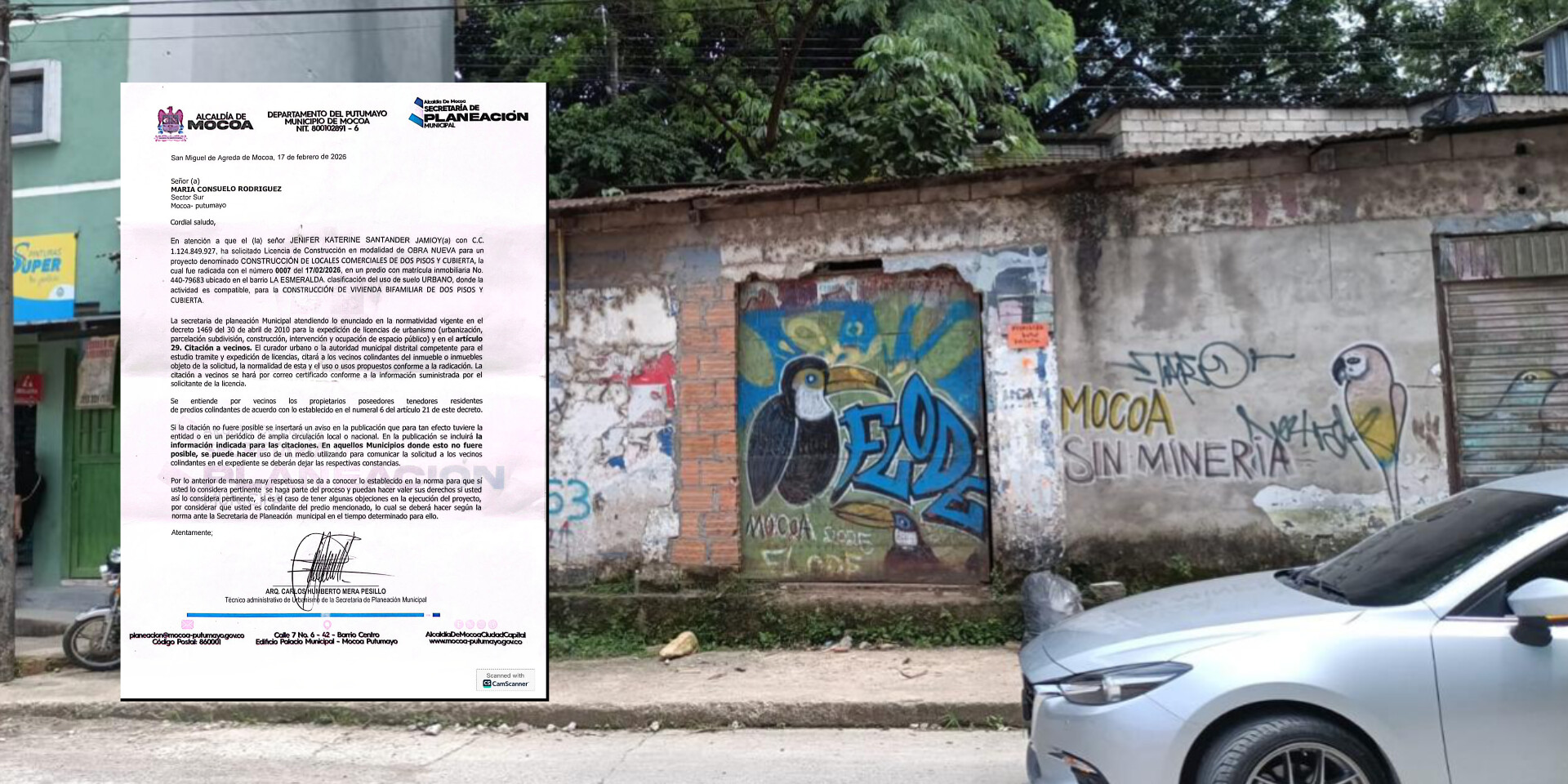 AVISO DE CITACIÓN A VECINOS COLINDANTES